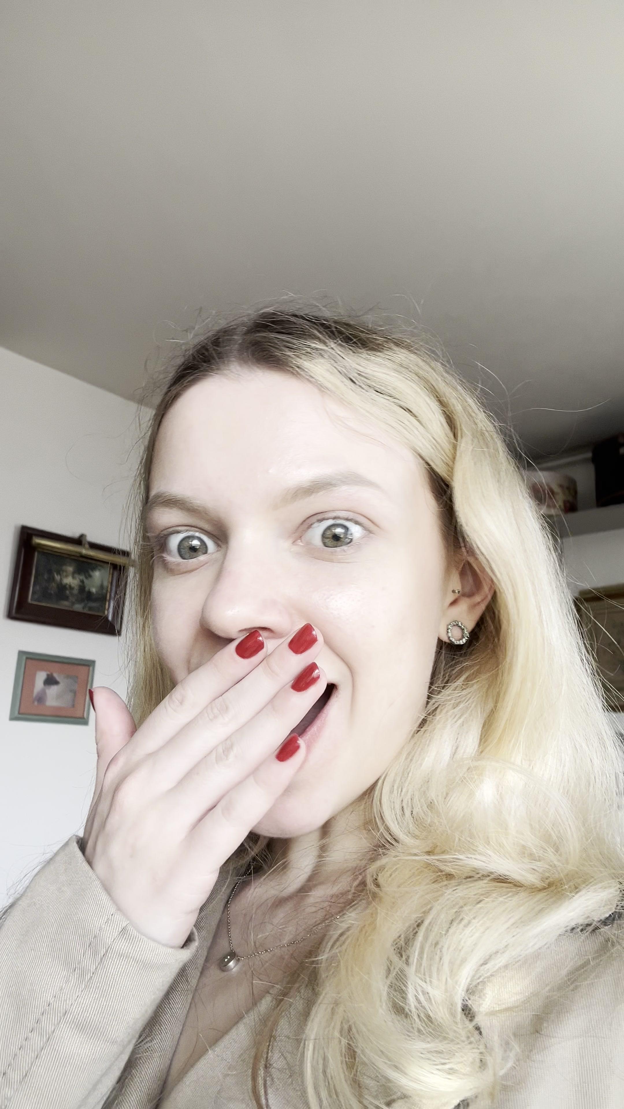 Playful Woman Making Funny Faces